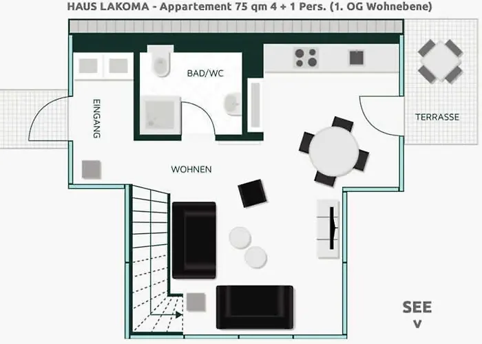 Apartamento Ferienhaus Lakoma Geierswalde